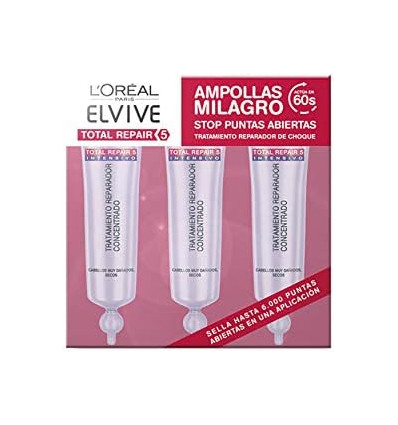 ELVIVE TOTAL REPAIR AMPOLLAS MILAGRO 60 SEGUNDOS 3 u