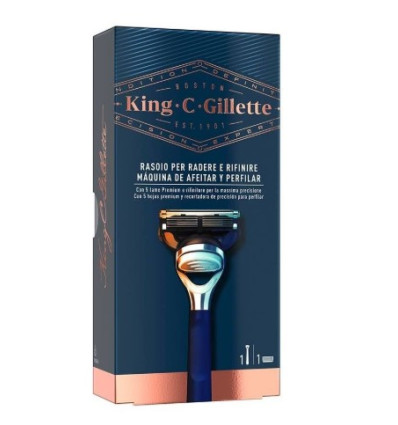 GILLETTE KING C MÁQUINA DE AFEITAR Y PERFILAR