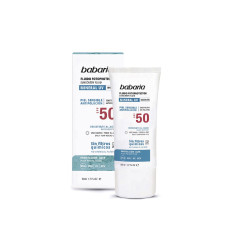 BABARIA PROTECTOR FACIAL PIEL SENSIBLE SPF 50 SIN FILTROS QUÍMICOS 50 ml