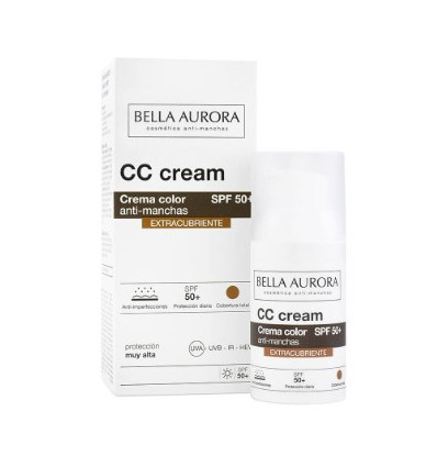 BELLA AURORA CC CREAM SPF 50 ANTIMANCHAS EXTRACUBRIENTE 30 ml