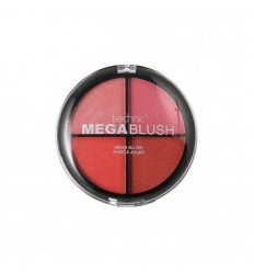 Technic MEGA BLUSH Compact Quad Blusher Palette Natural Pink Shimmer Colors