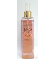 WOMEN SECRET BEACH PLEASE EXOTIC BODY MIST GLITERING 250 ml SPRAY SIN CAJA