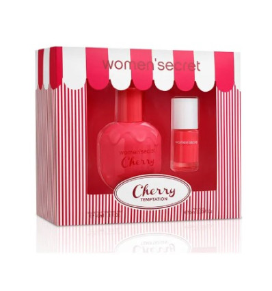 WOMEN SECRET CHERRY TEMPTATION EDT 40 ml SPRAY + ESMALTE DE UÑAS 6 ml