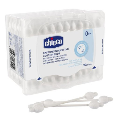 CHICCO BASTONCILLOS DE ALGODÓN SEGURIDAD 90 unidades