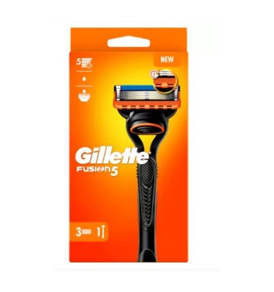 GILLETTE FUSION 5 PACK MANGO + 3 RECAMBIOS