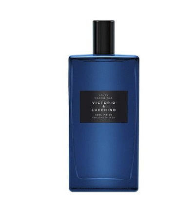 VICTORIO & LUCCHINO AGUAS MASCULINAS AZUL ÍNDIGO EDICIÓN LIMITADA EDT 150 ml SPRAY SIN CAJA