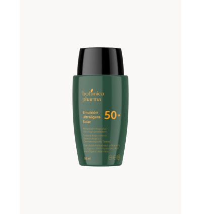BOTANICA PHARMA EMULSIÓN ULTRALIGERA SOLAR SPF 50 CON ÁCIDO HIALURÓNICO Y ALOE VERA ECOLÓGICO 50 ml