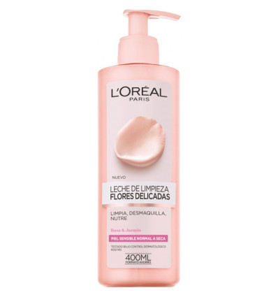 LOREAL LECHE DE LIMPIEZA FLORES DELICADAS 400 ml