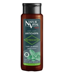 NATUR VITAL MEN CHAMPÚ ANTICASPA REFRESCANTE 300 ml