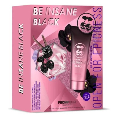 PACHA IBIZA BE INSANE BLACK EDT 80 ml SPRAY + BODY LOTION 75 ml