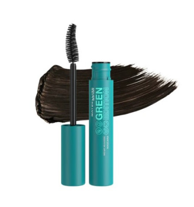 MAYBELLINE GREEN EDITION MEGA MOUSSE MÁSCARA DE PESTAÑAS 003 BROWNISH BLACK 9 ml