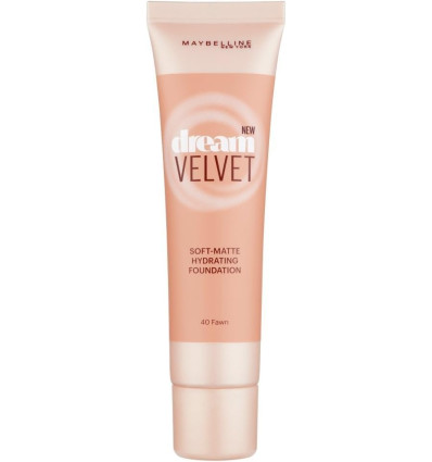 MAYBELLINE DREAM VELVET SOFT-MATTE HYDRATING FOUNDATION 40 FAWN 30 ml