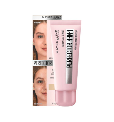 MAYBELLINE PERFECTOR 4 IN 1 MATTE MAKEUP 01 LIGHT CLAIRE 30 ml