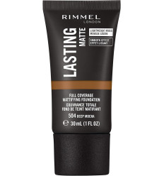 RIMMEL LASTING MATTE BASE DE MAQUILLAJE 504 DEEP MOCHA 30 ml