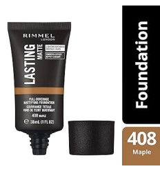 RIMMEL LASTING MATTE BASE DE MAQUILLAJE 408 MAPLE 30 ml