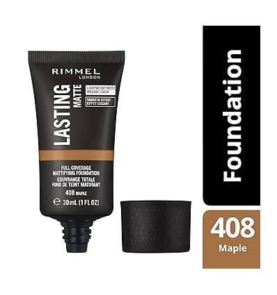 RIMMEL LASTING MATTE BASE DE MAQUILLAJE 408 MAPLE 30 ml