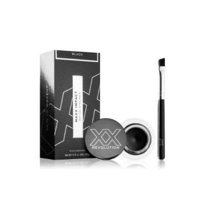 REVOLUTION MAXX IMPACT DIP GEL EYELINER BLACK 3 g