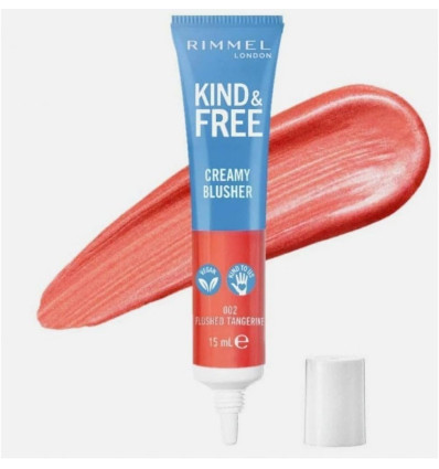 RIMMEL KIND & FREE CREAMY BLUSHER 002 FLUSHED TANGERINE 15 ml