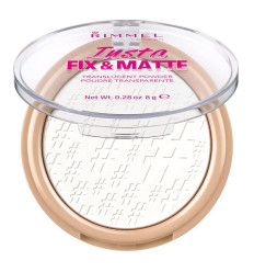RIMMEL INSTA FIX&MATTE POLVO COMPACTO 001 TRANSLUCENT 8 g