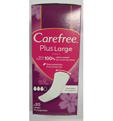 CAREFREE PLUS LARGE SALVASPLIPS 20 UNIDADES