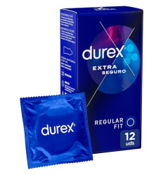 DUREX EXTRA SEGURO REGULAR FIT 12 PRESERVATIVOS