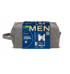 NIVEA MEN CUIDADO ANTIEDAD CREMA HIDRATANTE 50 ml + CONTORNO DE OJOS 15 ml + NECESER NIVEA MEN CUIDADO ANTIEDAD CREMA HIDRATANTE 50 ml + CONTORNO DE OJOS 15 ml + NECESER