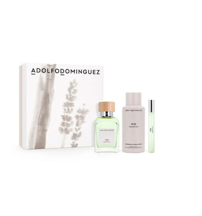ADOLFO DOMINGUEZ AGUA FRESCA EDT 120 ml SPRAY + EDT 10 ml SPRAY + DEO SPRAY 150 ml