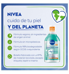 NIVEA AGUA MICELAR DERMA SKIN CLEAR + 5% sérum 400 ml