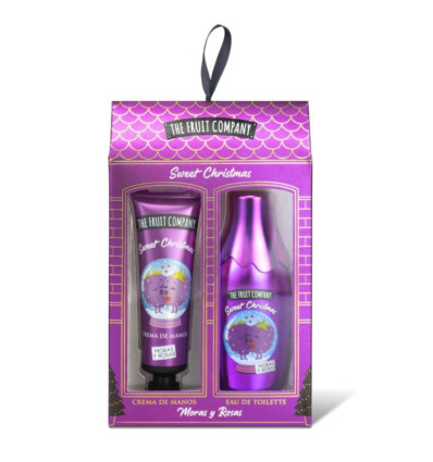 THE FRUIT COMPANY SWEET CHRISTMAS MORAS Y ROSAS CREMA DE MANOS 30 ml + EDT 40 ml