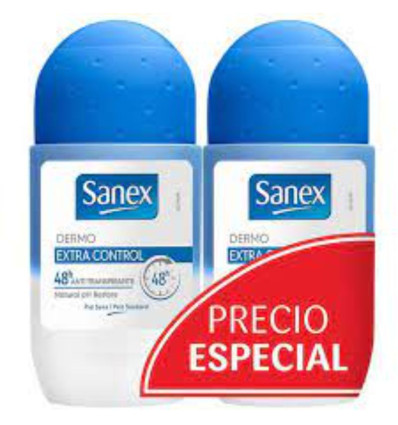 SANEX EXTRA CONTROL 48H DEO ROLLON PROMO DUPLO 50 ml