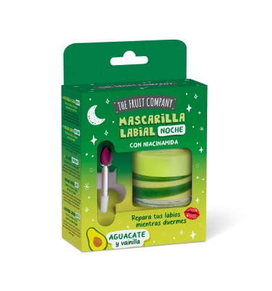 THE FRUIT COMPANY AGUACATE Y VAINILLA MASCARILLA LABIAL NOCHE 12 ml