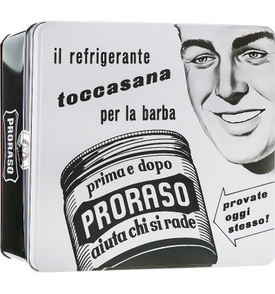 PRORASO VINTAGE SET DE AFEITADO CAJA METÁLICA