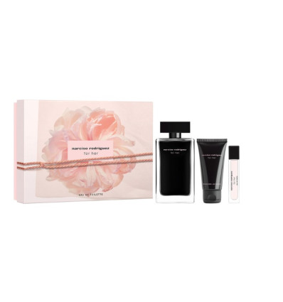 NARCISO RODRIGUEZ FOR HER EDT 100 ml SPRAY + EDT 10 ml SPRAY + BODY LOTION 50 ml