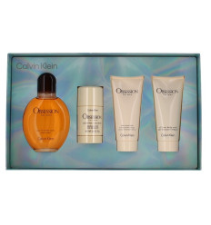CALVIN KLEIN OBSESSION FOR MEN EDT 125 ml SPRAY + DEO STICK 75 ml + AFTER SHAVE 100 ml + GEL 100 ml