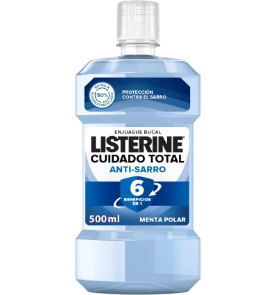 LISTERINE CUIDADO TOTAL ANTISARRO ENJUAGUE BUCAL 500 ml