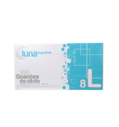 LUNA SUPREME 100 GUANTES DE EXAMEN DE NITRILO NEGRO SIN POLVO