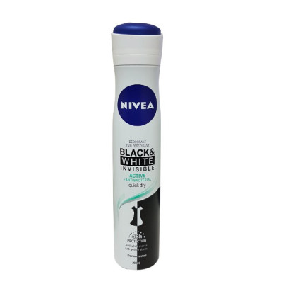 NIVEA BLACK & WHITE INVISIBLE ACTIVE DEO SPRAY 200 ml