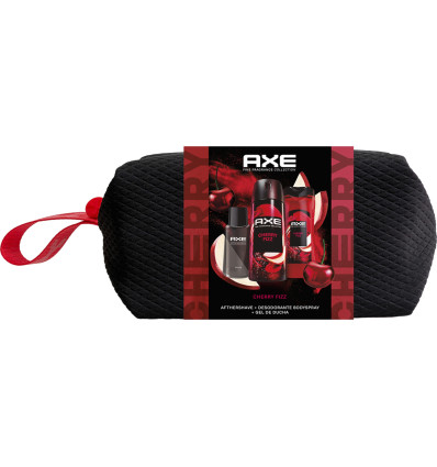 AXE CHERRY FIZZ DEO SPRAY 150 ml + GEL DE DCUHA 3 EN 1 225 ml + AFTERSHAVE BLACK 100 ml