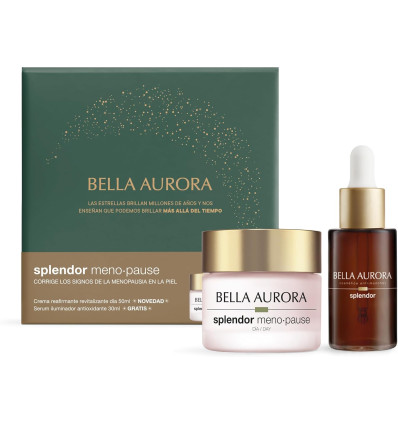BELLA AURORA SPLENDOR MENO PAUSE CREMA DE DIA 50 ml + SERUM ILUMINADOR 30 ml