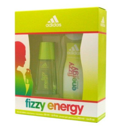 ADIDAS WOMEN FIZZY ENERGY EDT 30 ML + gel 250 ml