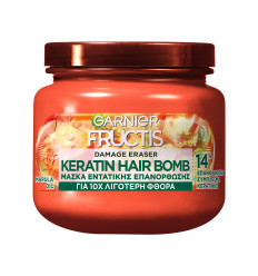 FRUCTIS DAMAGE ERASER MASCARILLA CON KERATINA Y ACEITE DE MARULA 320 ml