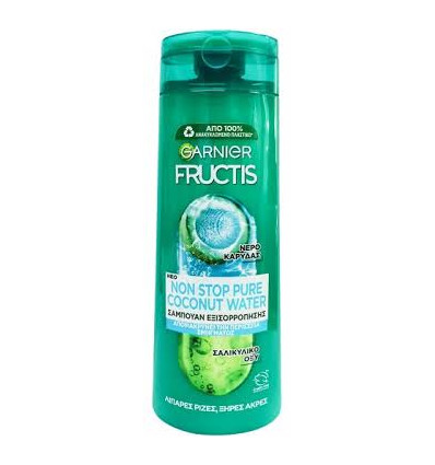 FRUCTIS NON STOP CHAMPÚ FORTIFICANTE AGUA DE COCO 400 ml