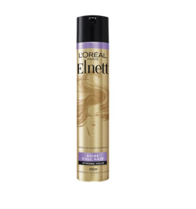 LOREAL ELNETT LACA BRILLO NATURAL FIJACIÓN FUERTE 200 ml