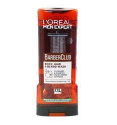 LOREAL MEN EXPERT BARBER CLUB GEL DE DUCHA PARA BARBA, CUERPO Y CABELLO 400 ml