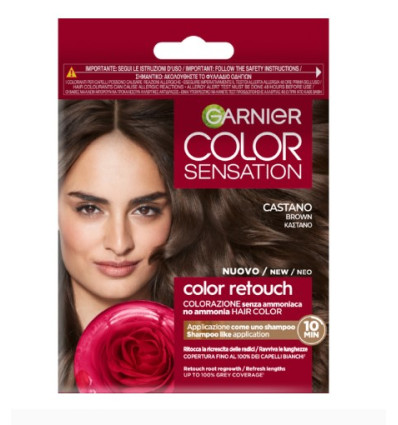 Garnier Color Sensation Retouch coloración para cubrir las raíces tono castaño