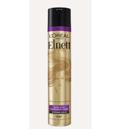 LOREAL ELNETT LACA CABELLO DAÑADO FIJACIÓN FUERTE 400 ml