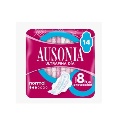 AUSONIA ULTRAFINA DÍA COMPRESA NORMAL 8 H 14 undiades