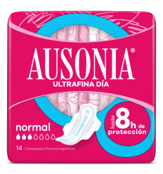 AUSONIA ULTRAFINA DÍA COMPRESA NORMAL 8 H 14 undiades