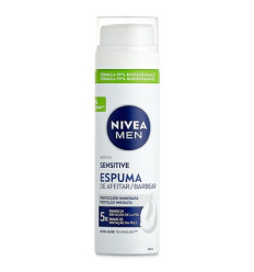 NIVEA MEN SENSITIVE ESPUMA DE AFEITAR 0% ALCOHOL 200 ml