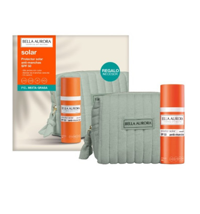 BELLA AURORA PROTECTOR SOLAR ANTIMANCHAS SPF 50 PIEL MIXTA-GRASA 50 ml + NECESER